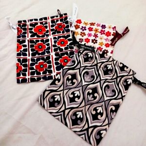 Brighton Jewelry Dustbags Bundle — Lot of 3 Small Pink Travel Drawstring…